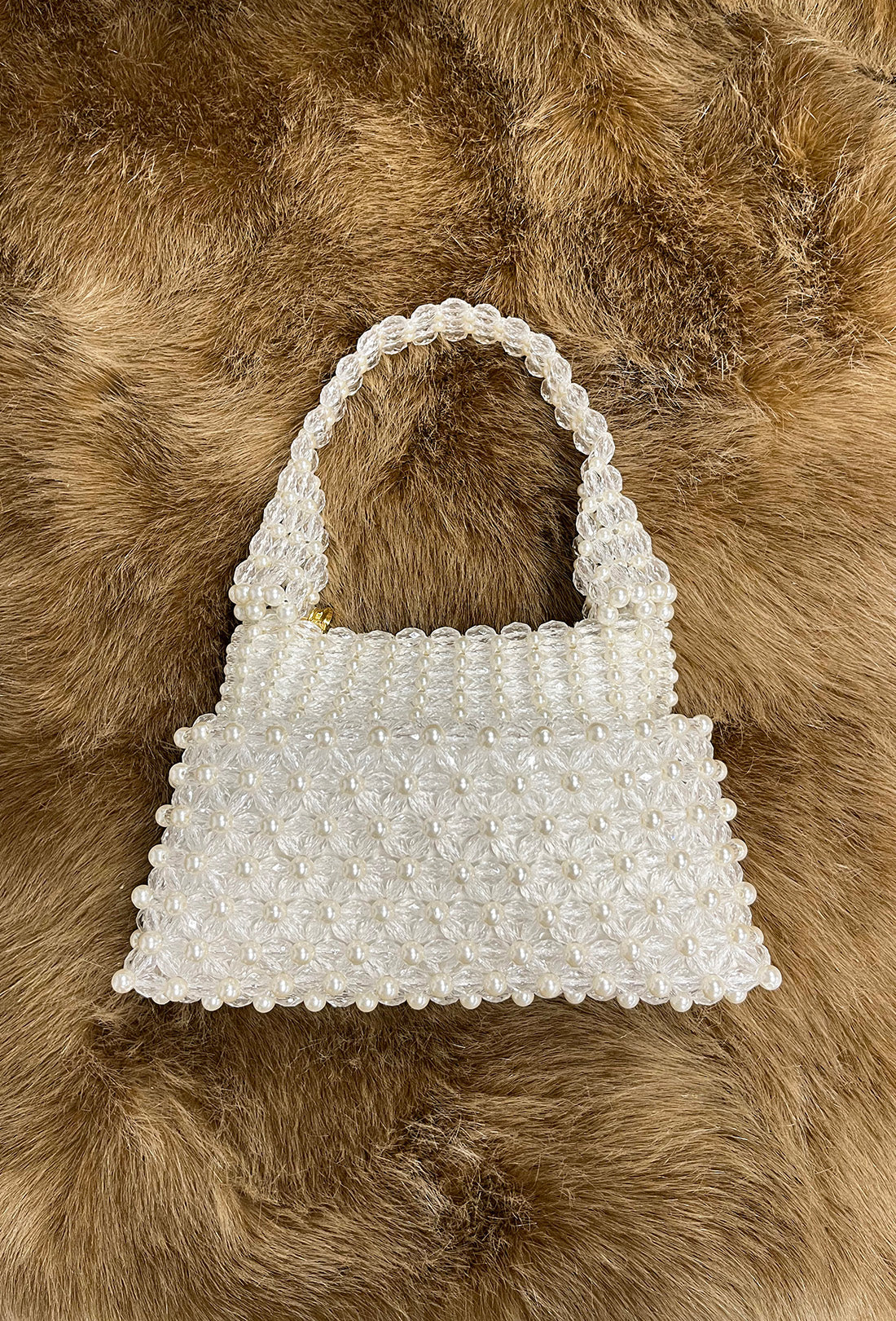 Mini Quinn Bag - Cream and Clear - Zimenao