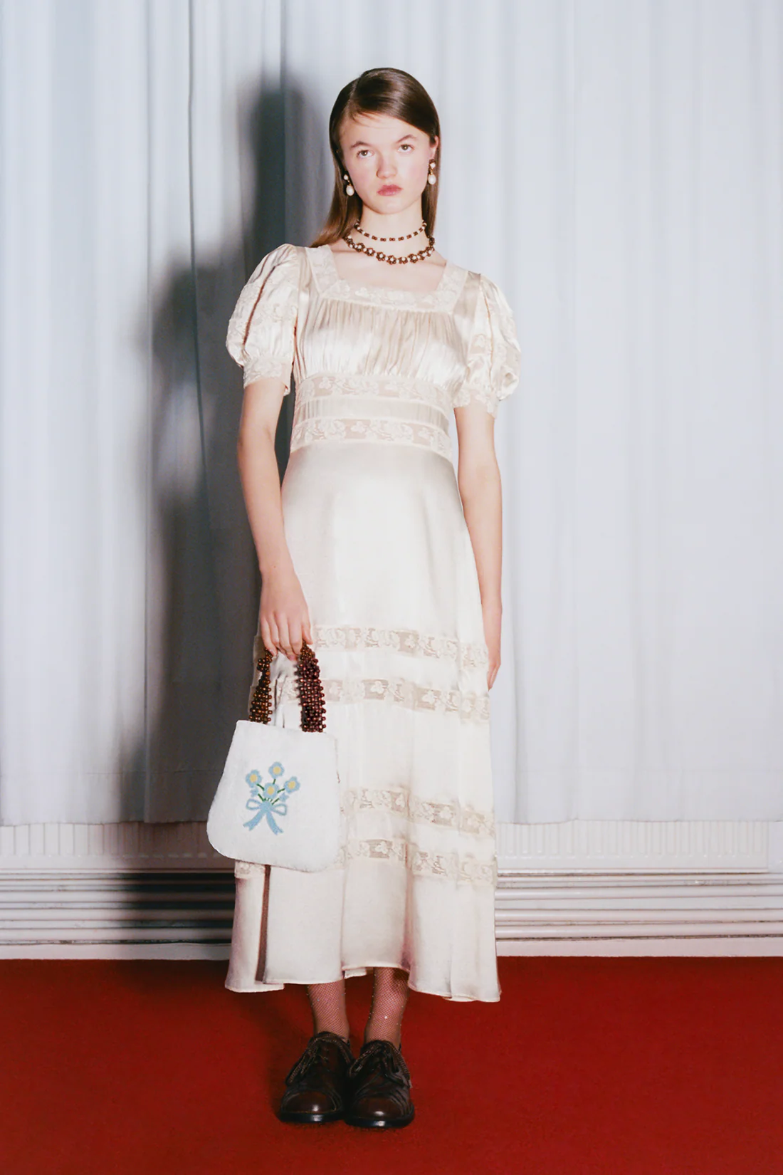 Cressida Dress - Ivory - Zimenao