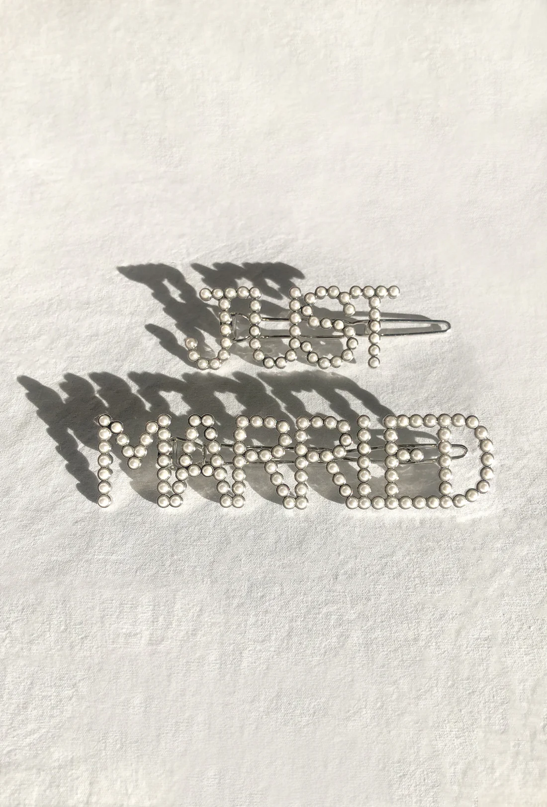 'Just Married' Hair Clips - Zimenao