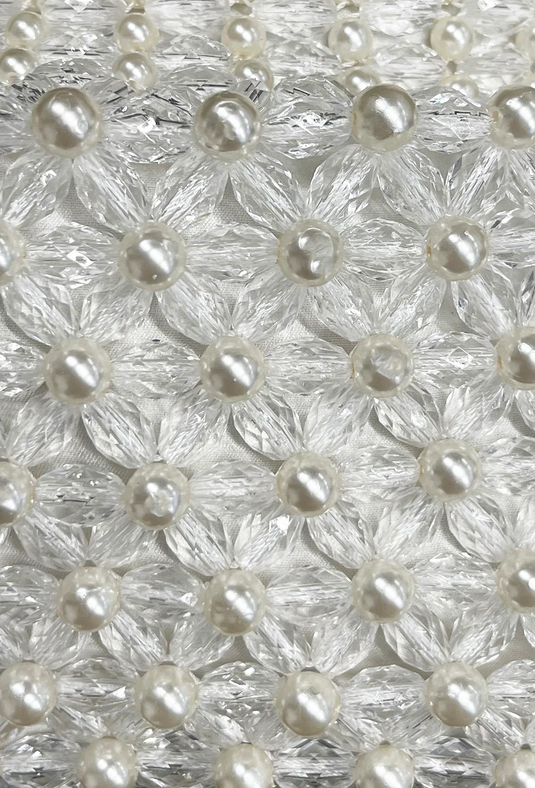 Mini Quinn Bag - Cream and Clear - Zimenao