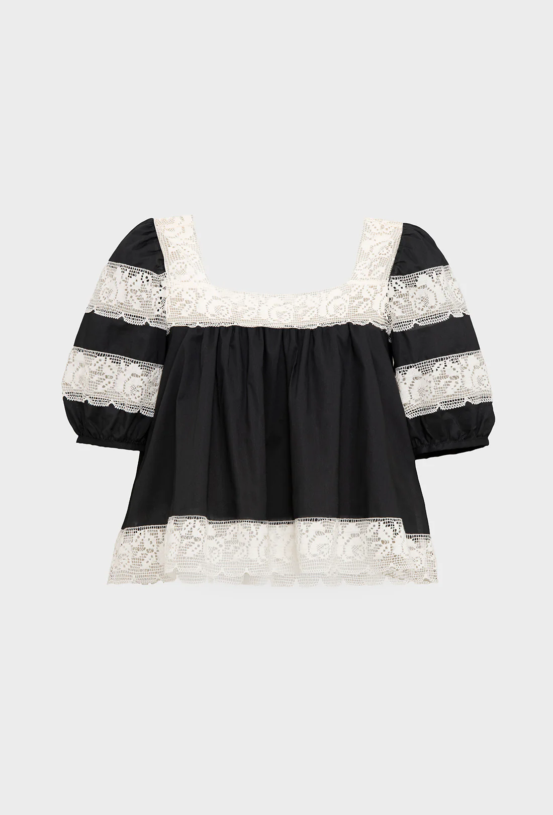 Nico Blouse - Black/Cream - Zimenao
