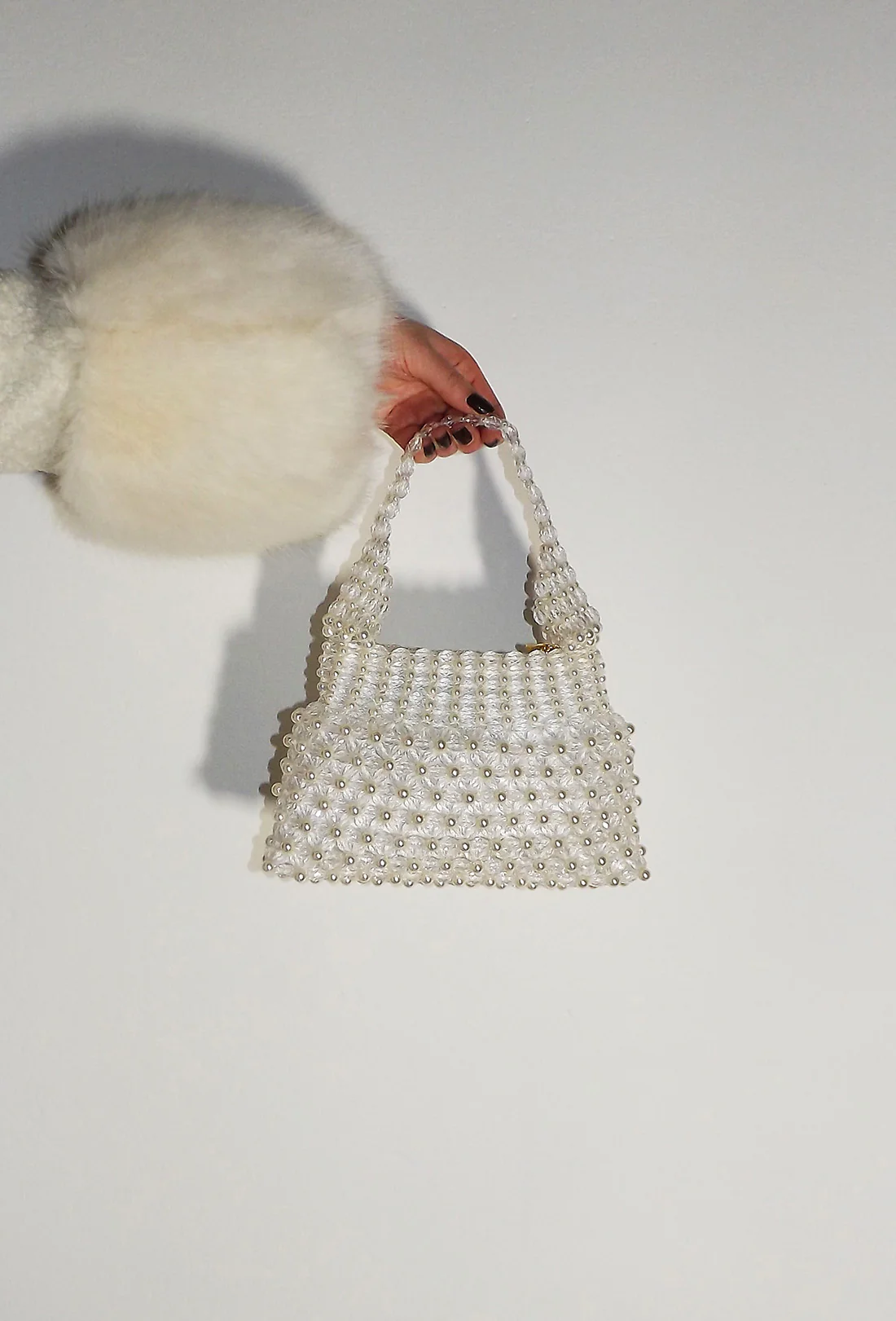 Mini Quinn Bag - Cream and Clear - Zimenao