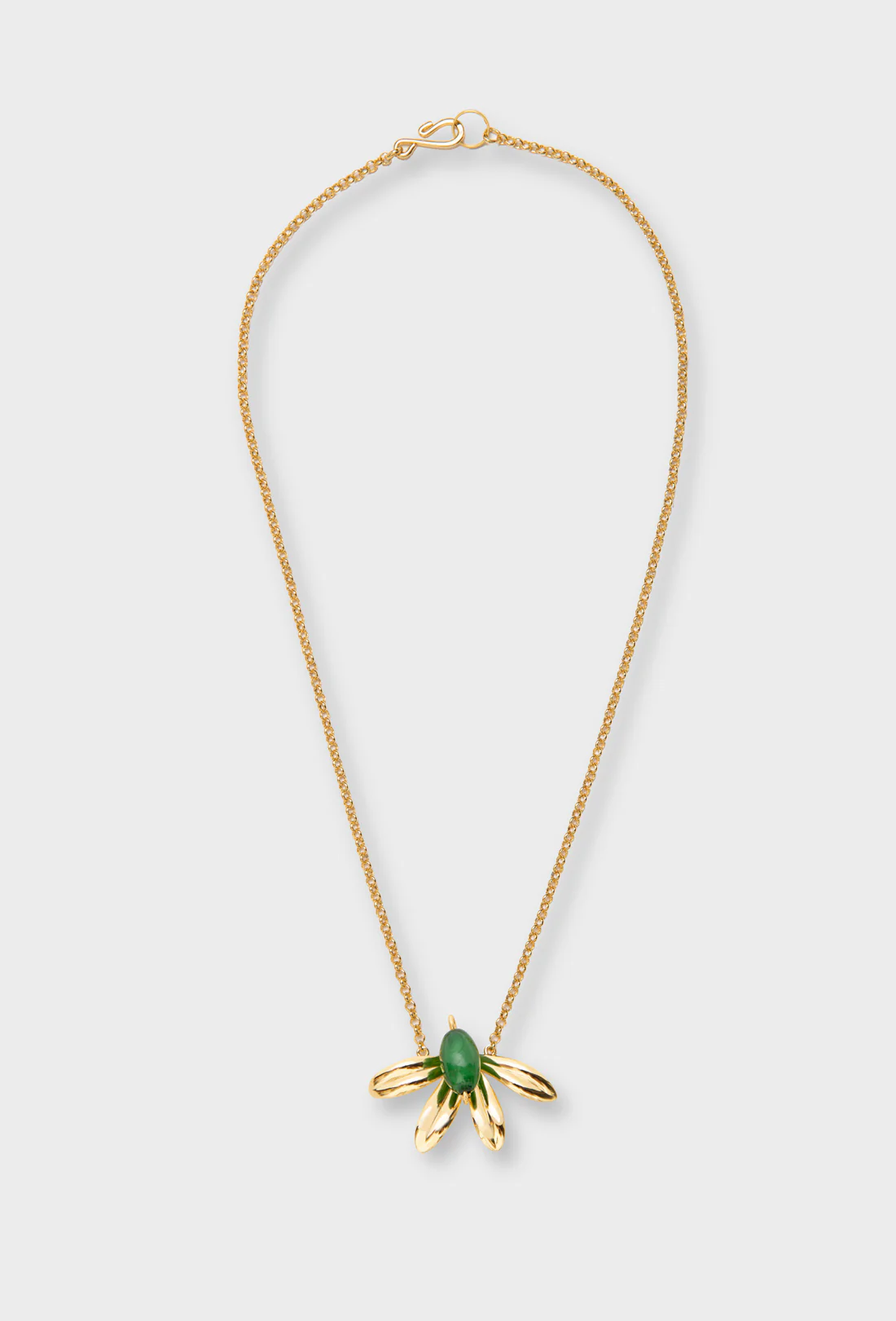 Sophia Necklace - Gold/Green - Zimenao